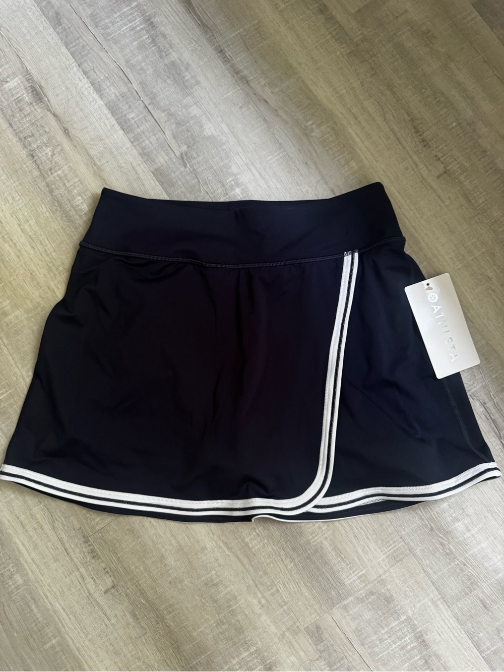 Athleta Navy Skort with White Trim